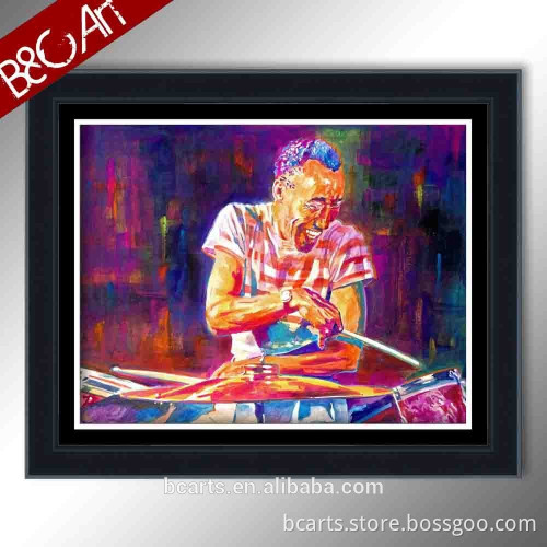 handmade rock music drum kit drummer solos pop art for bar decoration